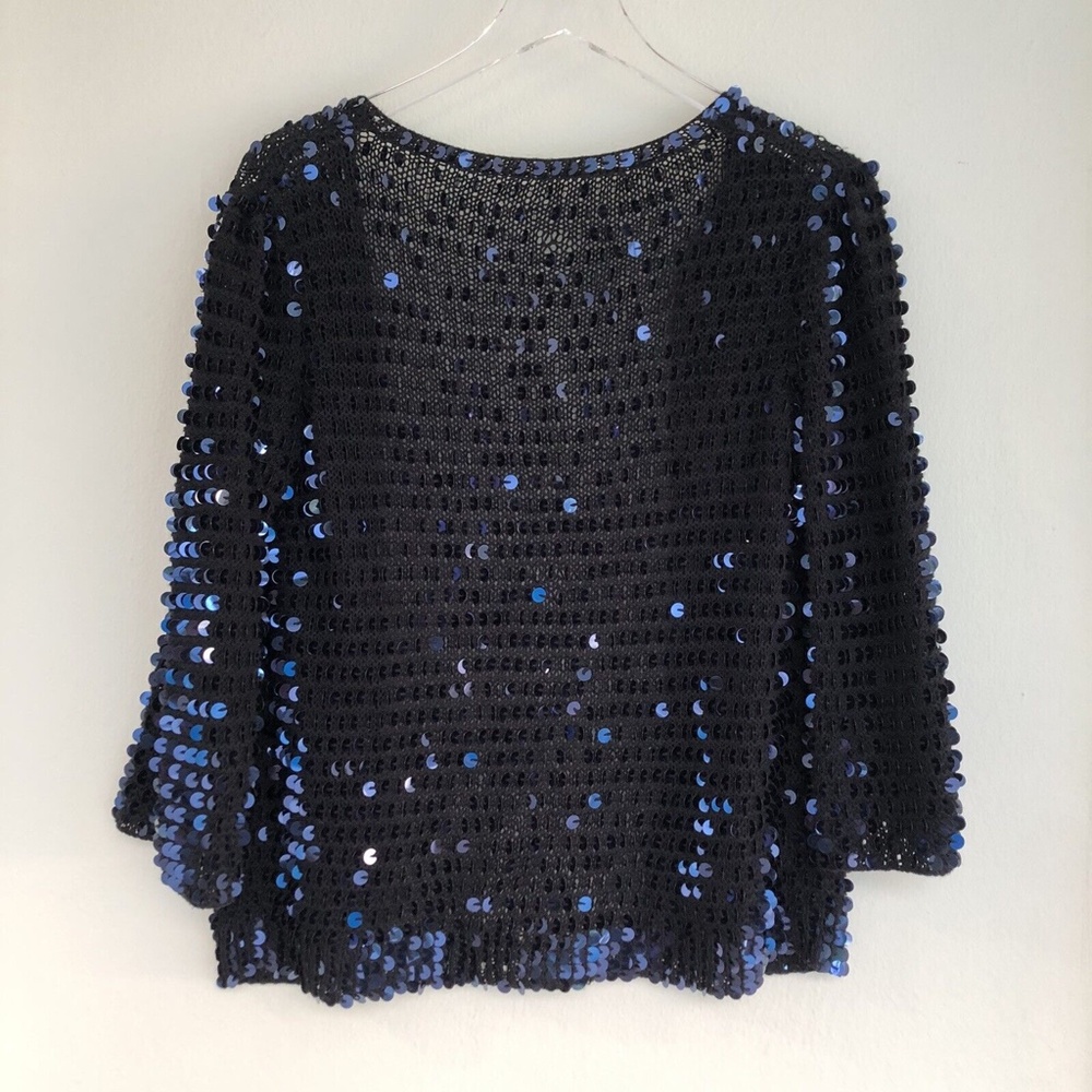 DVF sequin cardigan sweater